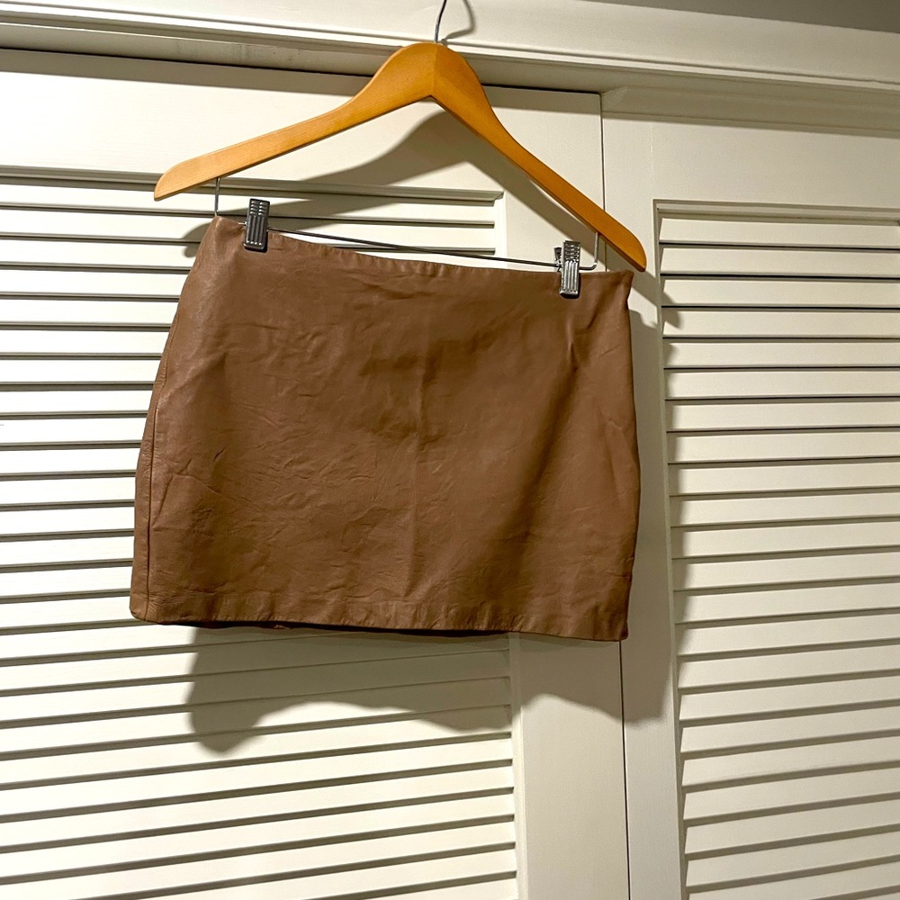 Haute Hippie Calf Skin Skirt